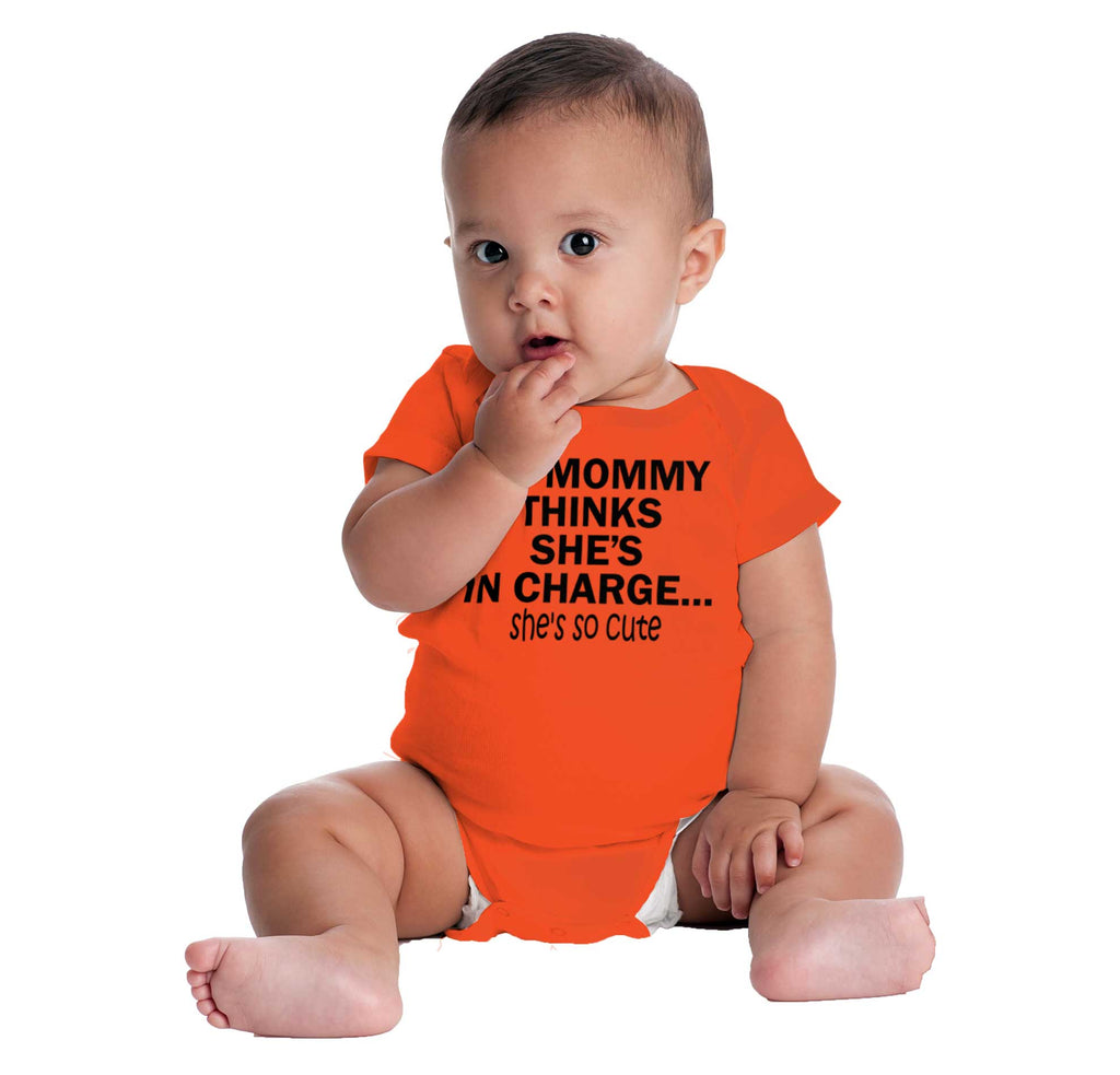 She's So Cute Romper Bodysuit-Direct To Garment Print-Brisco Baby