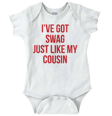 Swag Like Cousin Romper Bodysuit-Direct To Garment Print-Brisco Baby