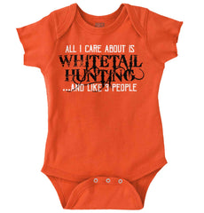Whitetail Hunting Season Romper Bodysuit-Direct To Garment Print-Brisco Baby