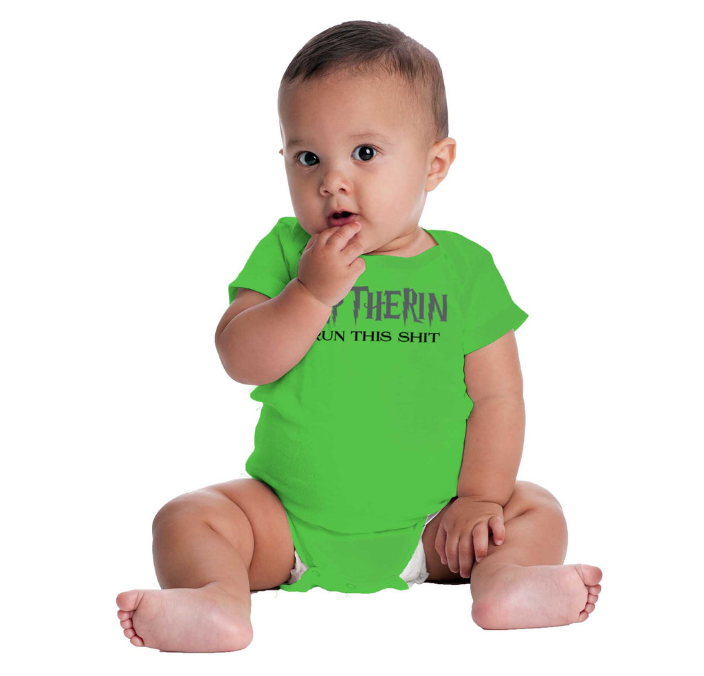 Slytherin Romper Bodysuit-Direct To Garment Print-Brisco Baby