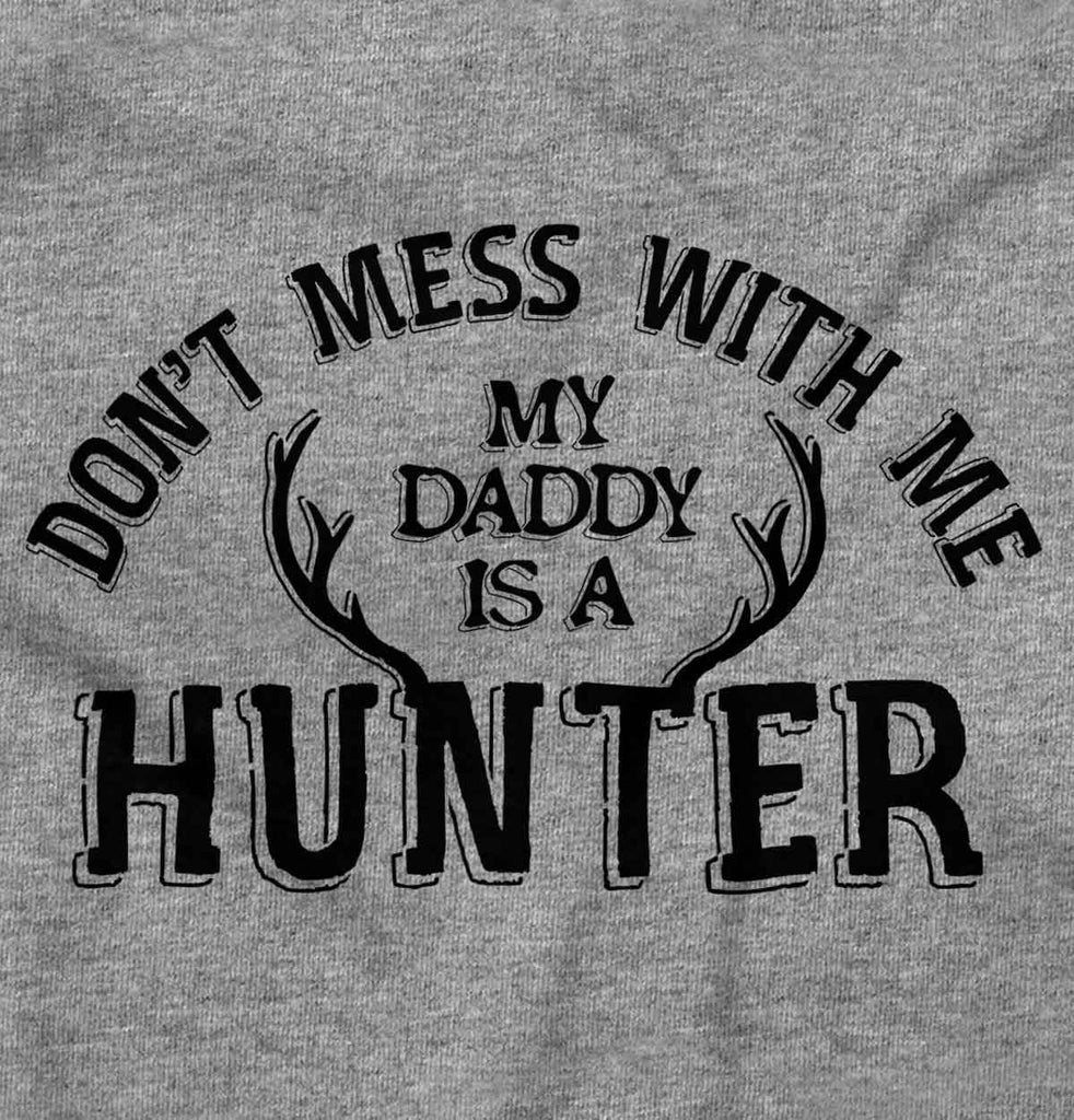 Daddy Is A Deer Hunter Romper Bodysuit-Direct To Garment Print-Brisco Baby