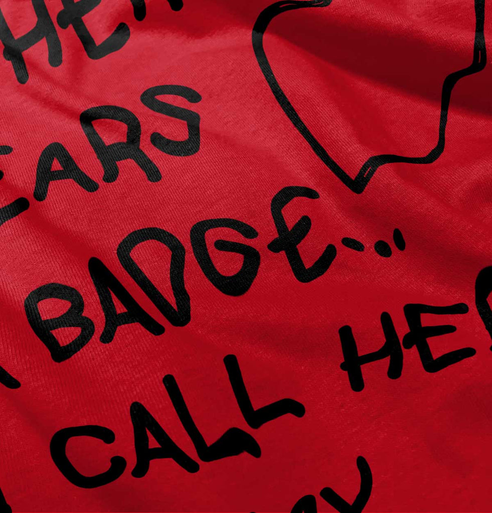 Hero Wears Badge Toddler Pullover Hoodie-Direct To Garment Print-Brisco Baby