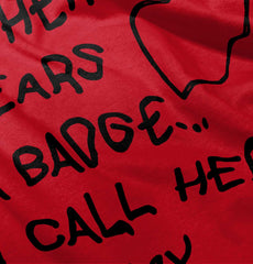 Hero Wears Badge Toddler Pullover Hoodie-Direct To Garment Print-Brisco Baby