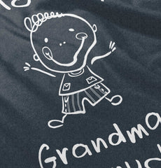 Love My Grandma Toddler Football Jersey Tee-Direct To Garment Print-Brisco Baby