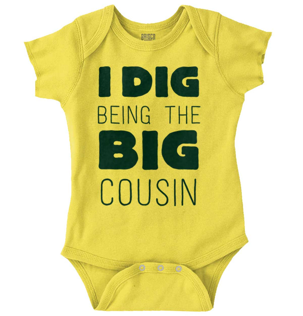Dig Big Cousin Romper Bodysuit-Direct To Garment Print-Brisco Baby