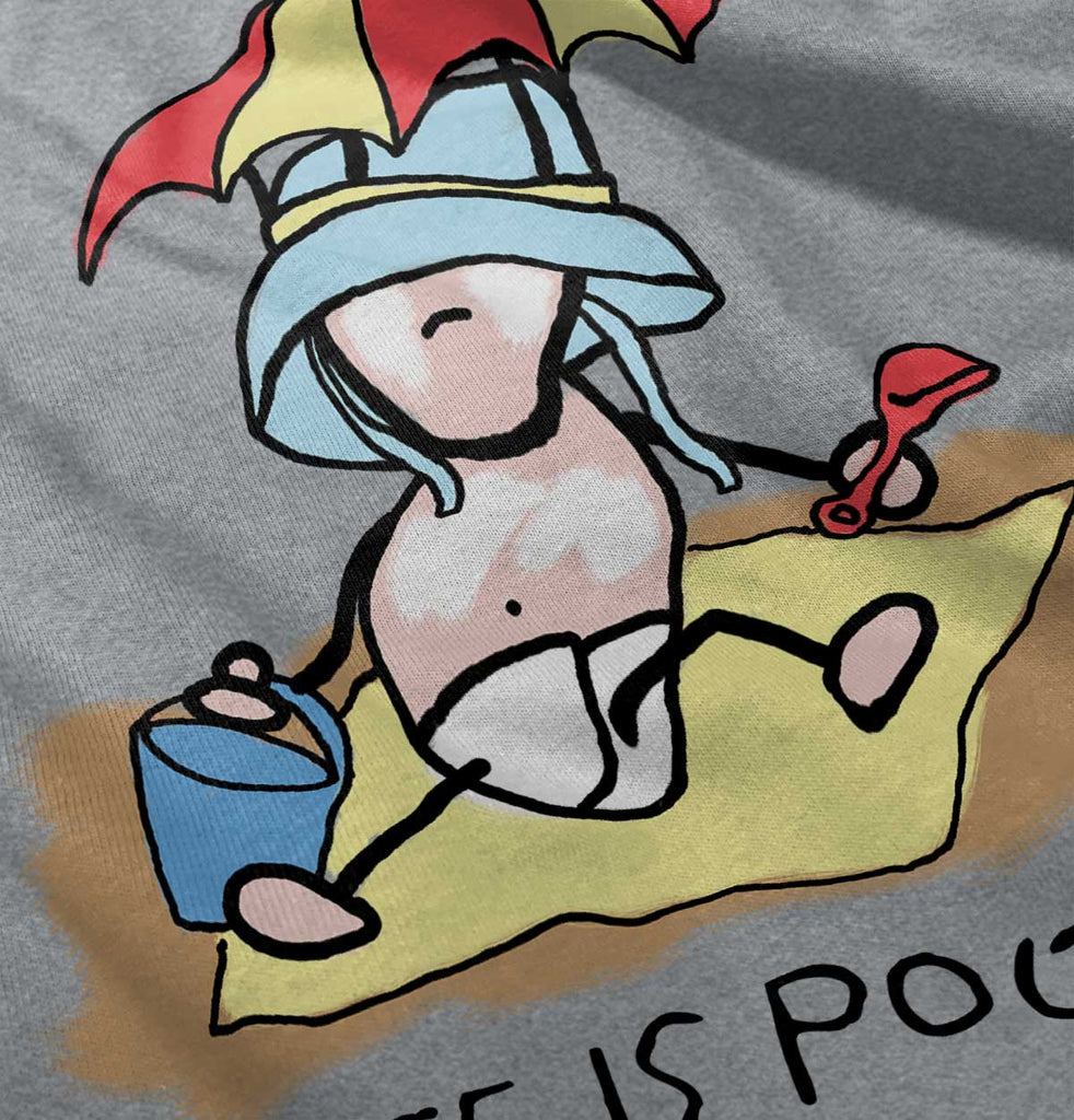 Beach Umbrella Infant Toddler T Shirt-Direct To Garment Print-Brisco Baby