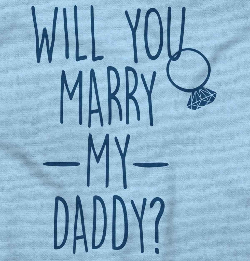 Marry My Daddy Romper Bodysuit-Direct To Garment Print-Brisco Baby
