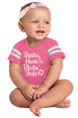 Blastin Farts Football Romper Bodysuit-Direct To Garment Print-Brisco Baby