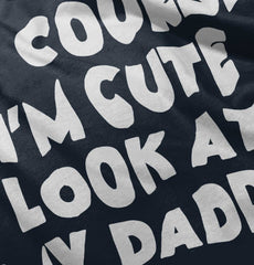 I'm Cute Romper Bodysuit-Direct To Garment Print-Brisco Baby