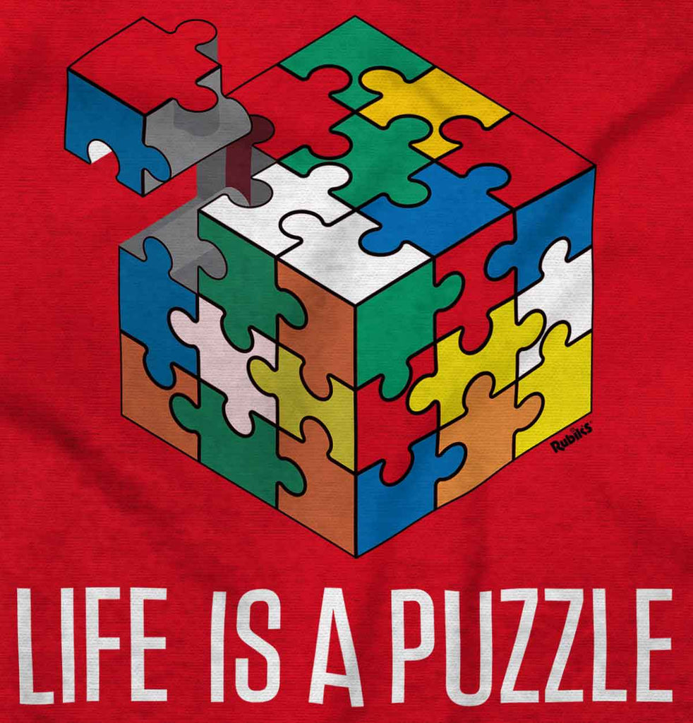 Life Is A Puzzle Romper Bodysuit-Direct To Garment Print-Brisco Baby