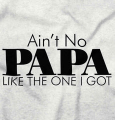 Ain't No Papa Like Mine Infant Baby Bib-Direct To Garment Print-Brisco Baby