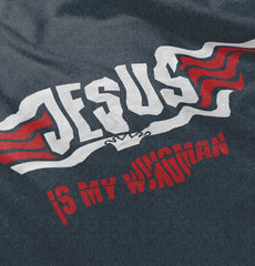 Jesus Is My Wingman Toddler Football Jersey Tee-Direct To Garment Print-Brisco Baby