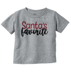 Santa's Favorite Infant Toddler T Shirt-Direct To Garment Print-Brisco Baby