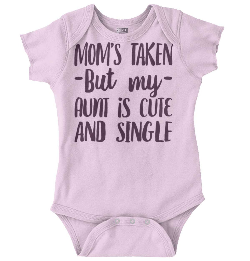 Aunt is Single Romper Bodysuit-Direct To Garment Print-Brisco Baby