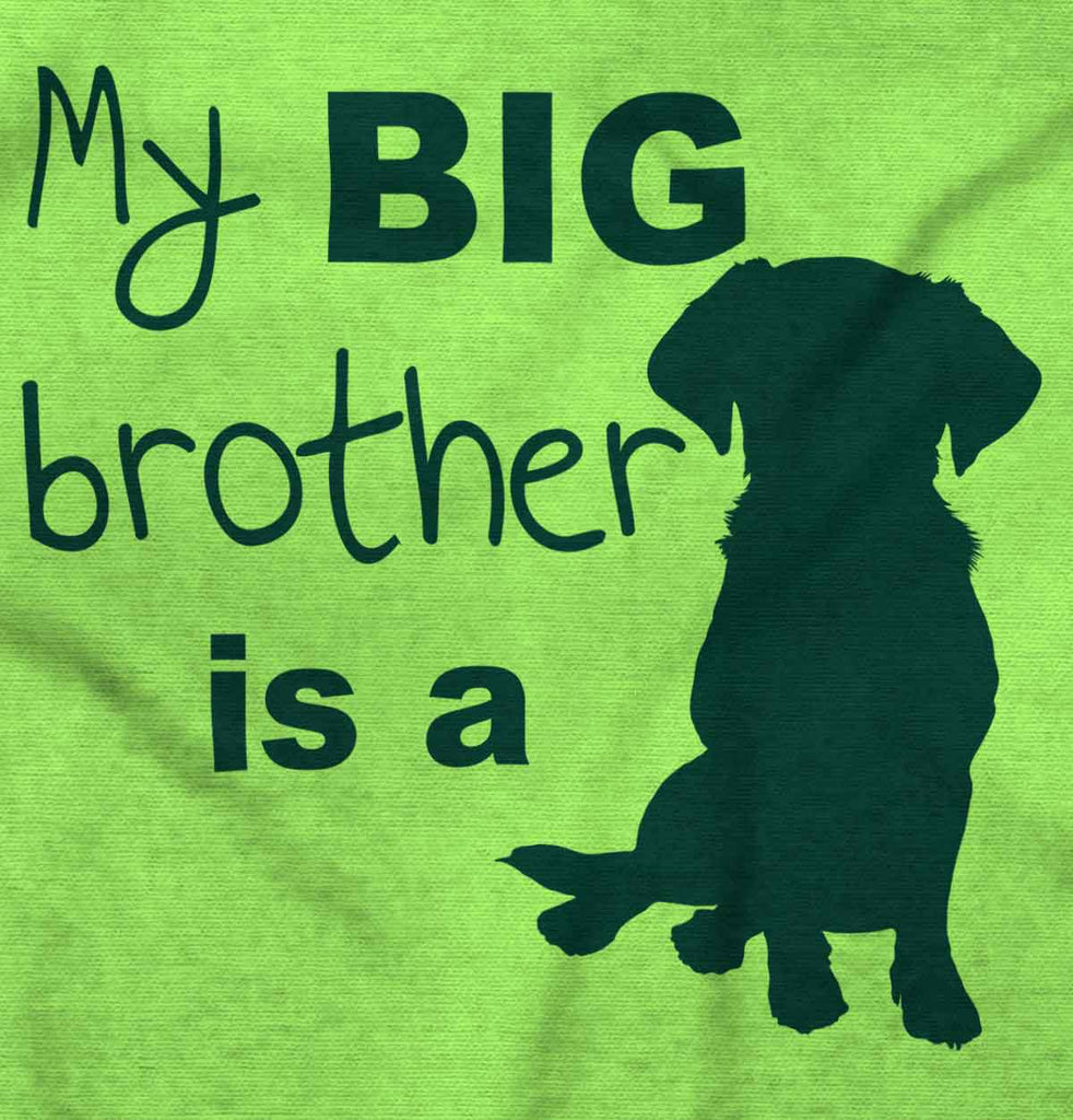 Brother is a Dog Romper Bodysuit-Direct To Garment Print-Brisco Baby