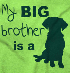 Brother is a Dog Romper Bodysuit-Direct To Garment Print-Brisco Baby