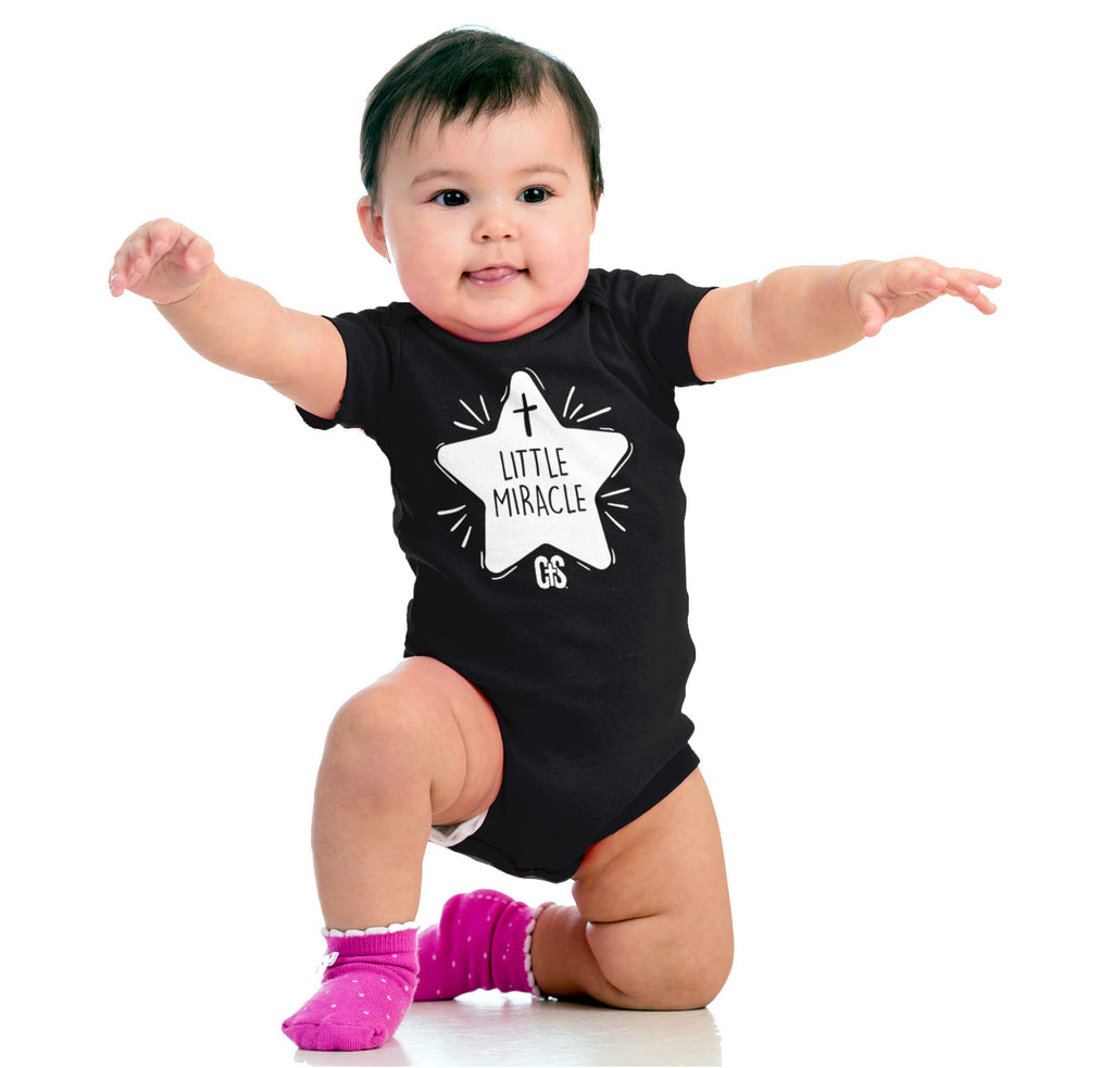 Little Miracle Romper Bodysuit-Direct To Garment Print-Brisco Baby