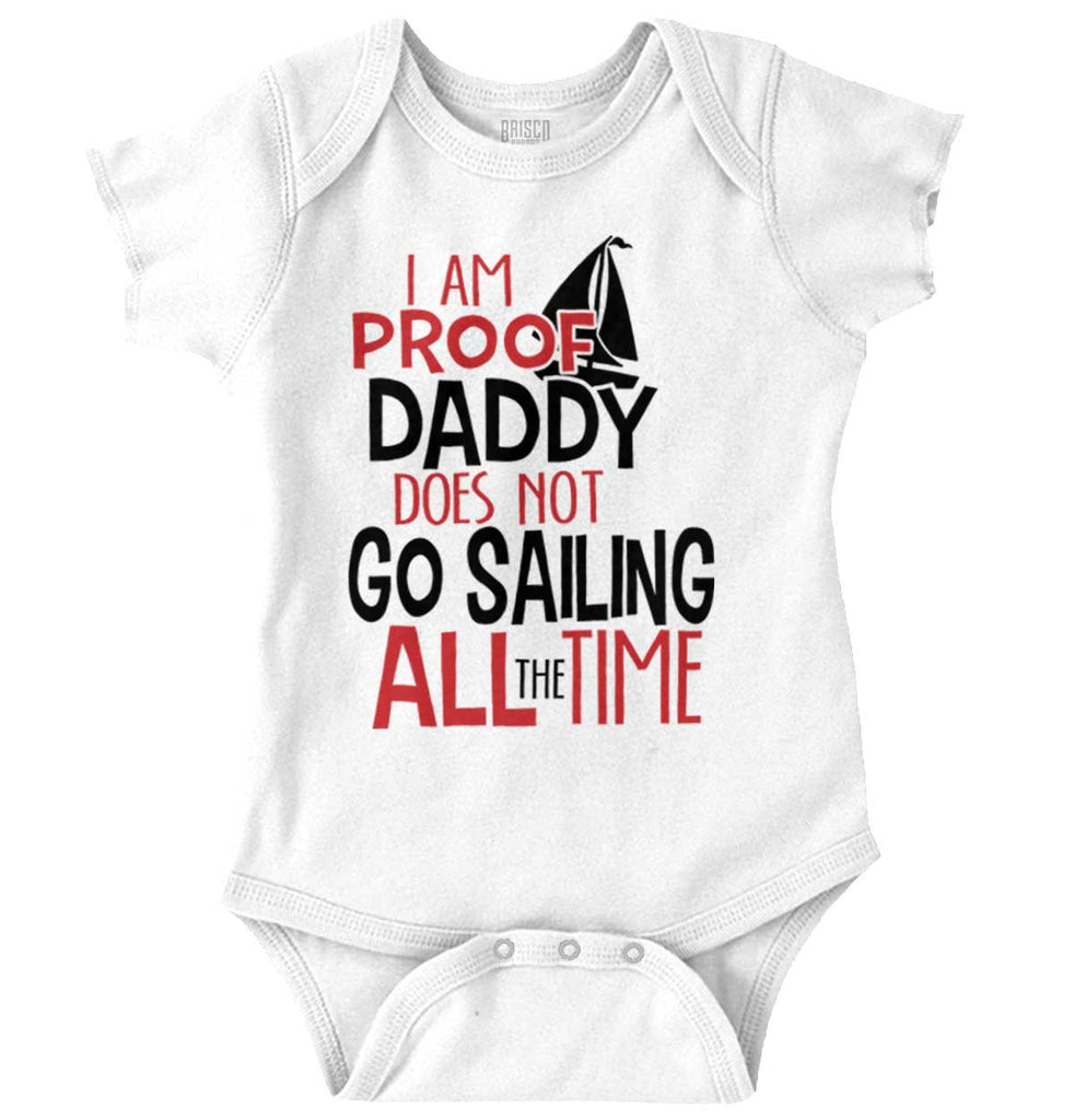 Sailing Daddy Romper Bodysuit-Direct To Garment Print-Brisco Baby