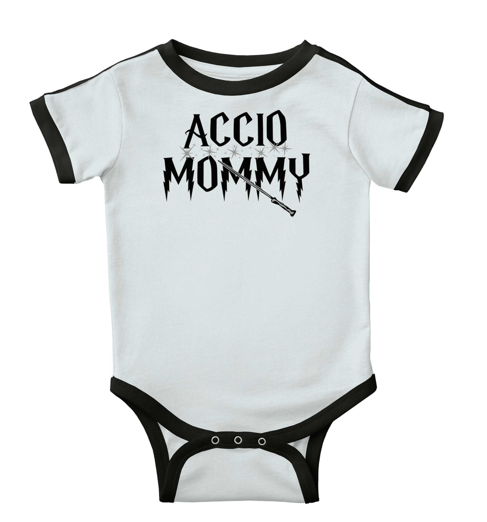 Accio Mommy Ringer Romper Bodysuit-Direct To Garment Print-Brisco Baby