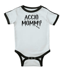 Accio Mommy Ringer Romper Bodysuit-Direct To Garment Print-Brisco Baby