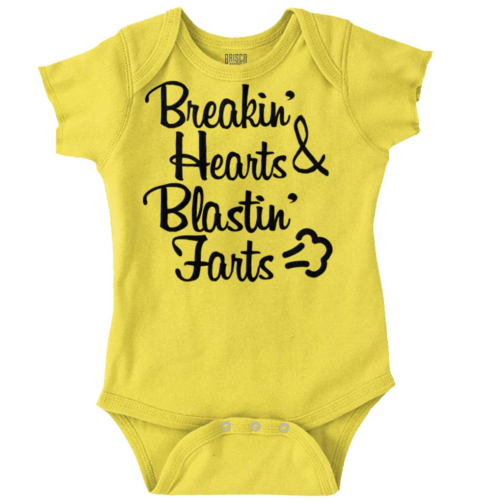 Blastin Farts Romper Bodysuit-Direct To Garment Print-Brisco Baby