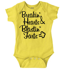 Blastin Farts Romper Bodysuit-Direct To Garment Print-Brisco Baby