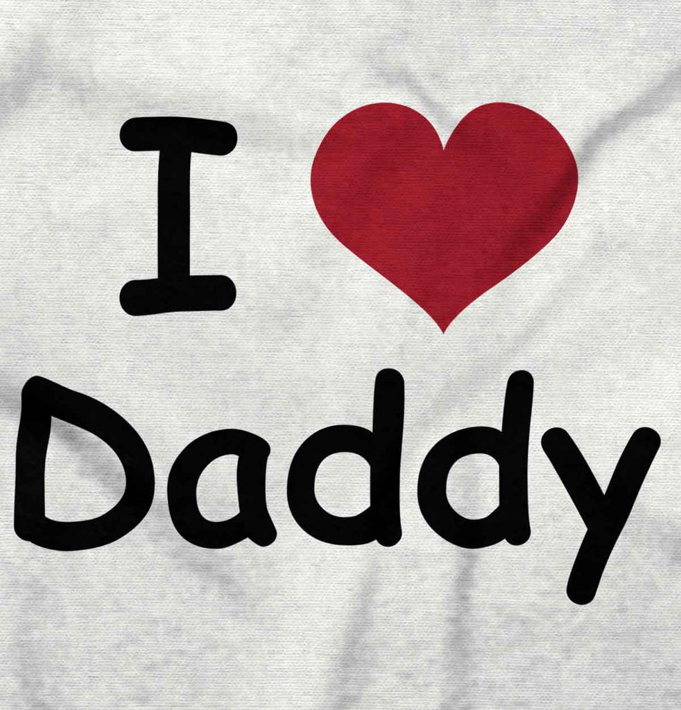 I Heart Daddy Romper Bodysuit-Direct To Garment Print-Brisco Baby