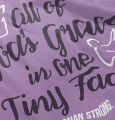 Gods Grace Tiny Face Toddler Ruffle Bottom Tee-Direct To Garment Print-Brisco Baby