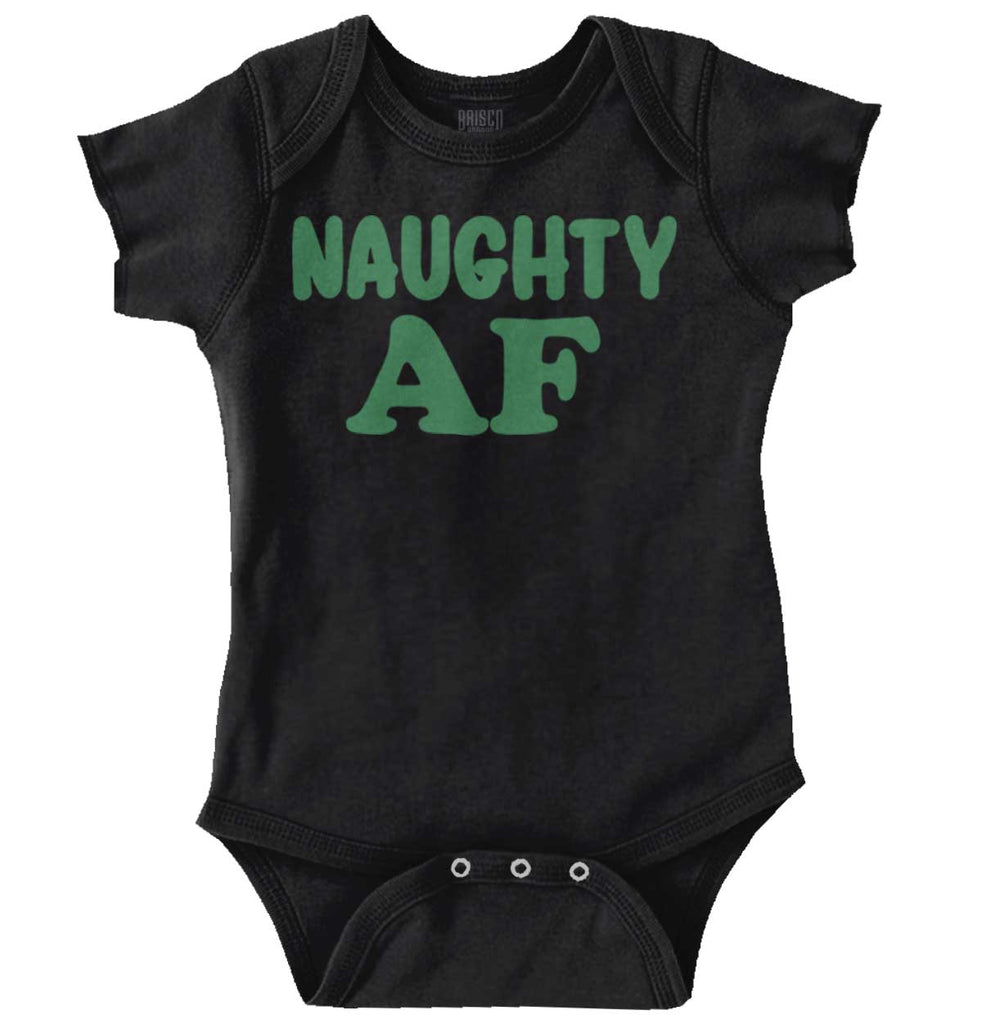 Naughty AF Romper Bodysuit-Direct To Garment Print-Brisco Baby