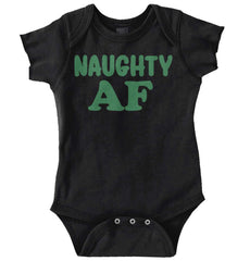 Naughty AF Romper Bodysuit-Direct To Garment Print-Brisco Baby