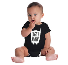 Papa's Little Bread Puller Romper Bodysuit-Direct To Garment Print-Brisco Baby