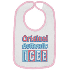 Original Authentic Trimmed Colored Velcro Bib-Direct To Garment Print-Brisco Baby