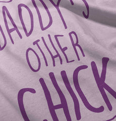 Daddy's Other Chick Infant Baby Bib-Direct To Garment Print-Brisco Baby