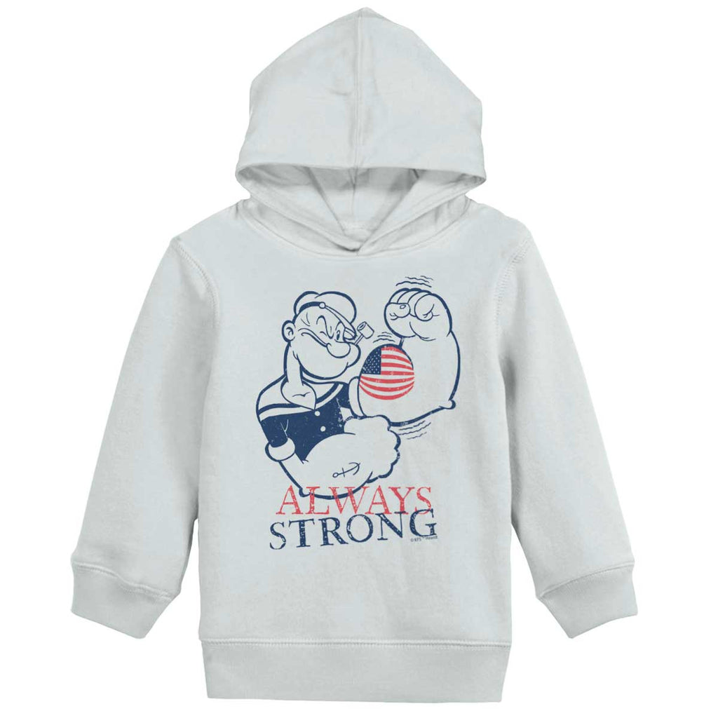 Always Strong Toddler Pullover Hoodie-Direct To Garment Print-Brisco Baby
