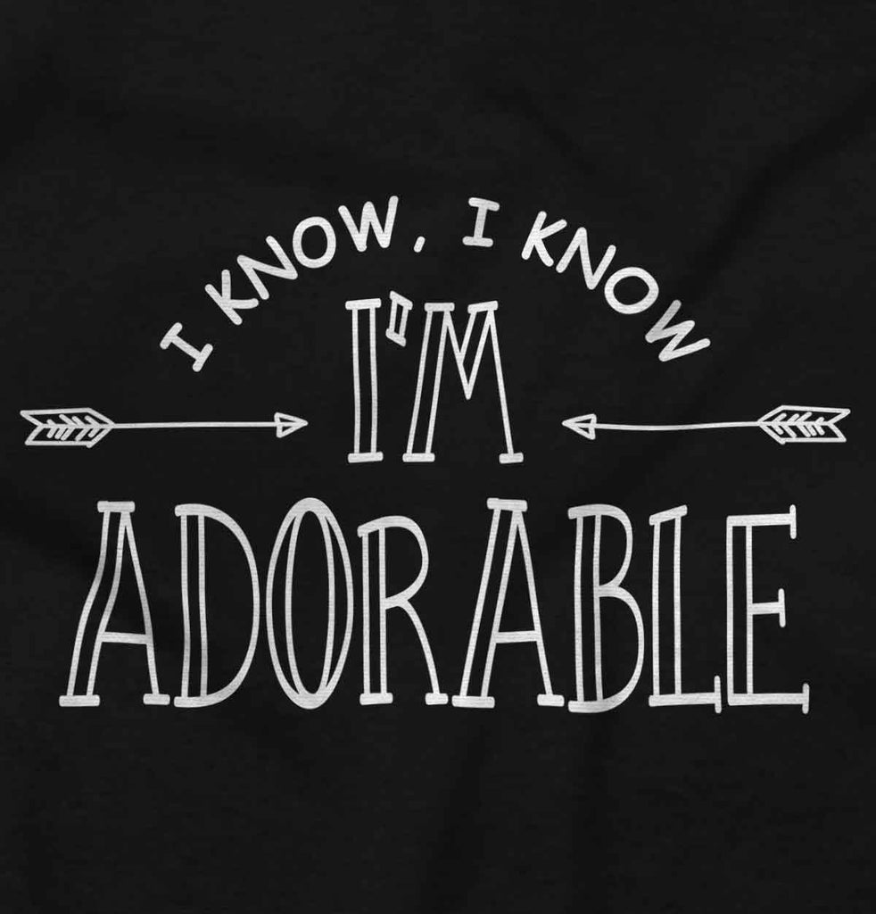 I'm Adorable Romper Bodysuit-Direct To Garment Print-Brisco Baby