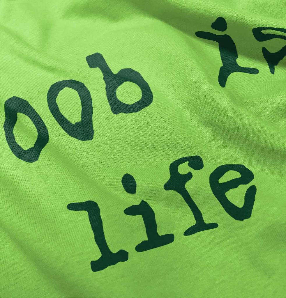 Boob Is Life Romper Bodysuit-Direct To Garment Print-Brisco Baby