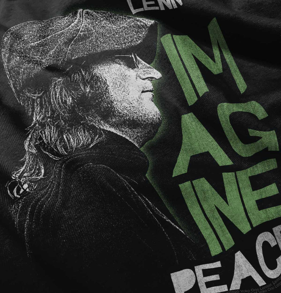 Imagine Peace Infant Baby Bib-Direct To Garment Print-Brisco Baby