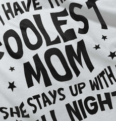 Coolest Mom Infant Baby Bib-Direct To Garment Print-Brisco Baby