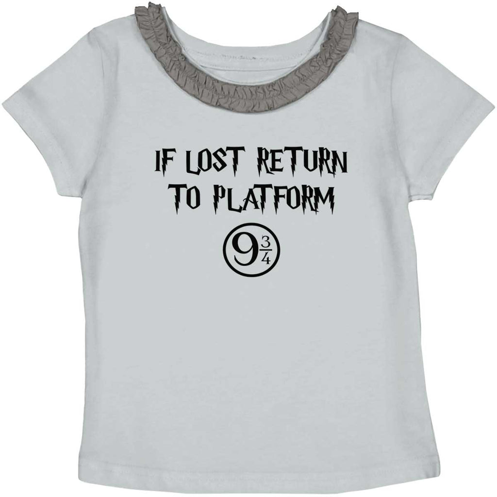 Return Platofrm 9 3/4 Toddler Ruffled Trim T-Shirt-Direct To Garment Print-Brisco Baby