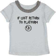 Return Platofrm 9 3/4 Toddler Ruffled Trim T-Shirt-Direct To Garment Print-Brisco Baby