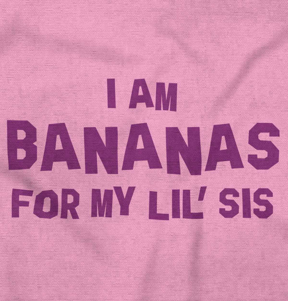 Bananas For Lil Sis Romper Bodysuit-Direct To Garment Print-Brisco Baby