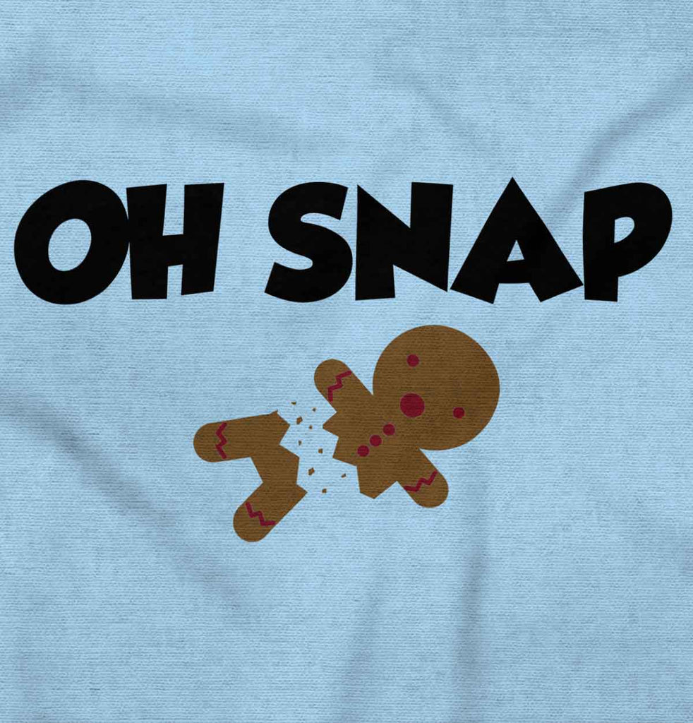 Oh Snap Gingerbread Infant Baby Bib-Direct To Garment Print-Brisco Baby