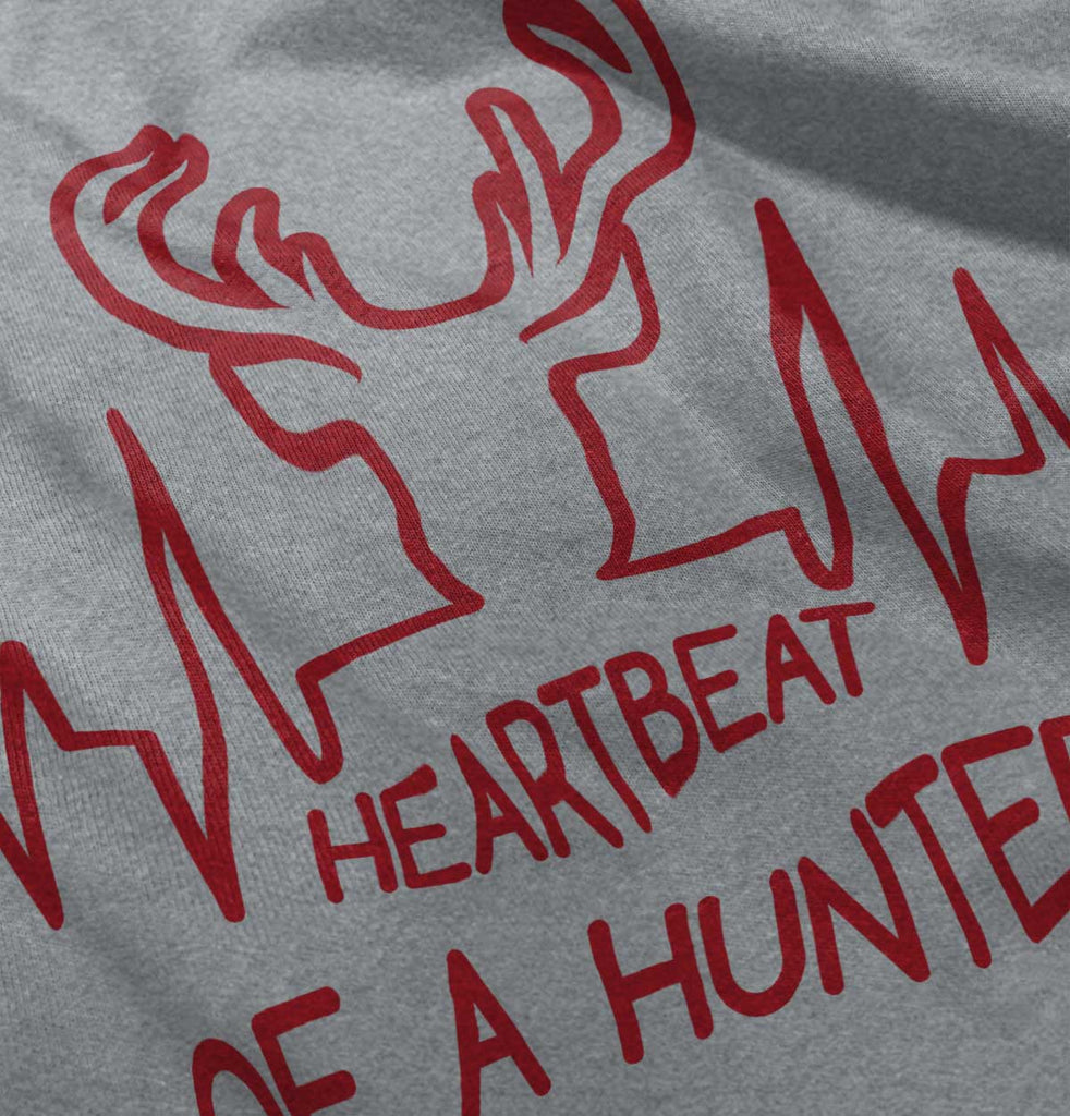 Deer Hunter Heartbeat Romper Bodysuit-Direct To Garment Print-Brisco Baby