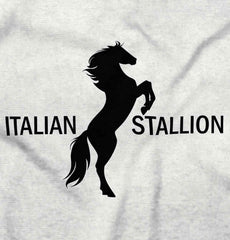 Italian Stallion Romper Bodysuit-Direct To Garment Print-Brisco Baby