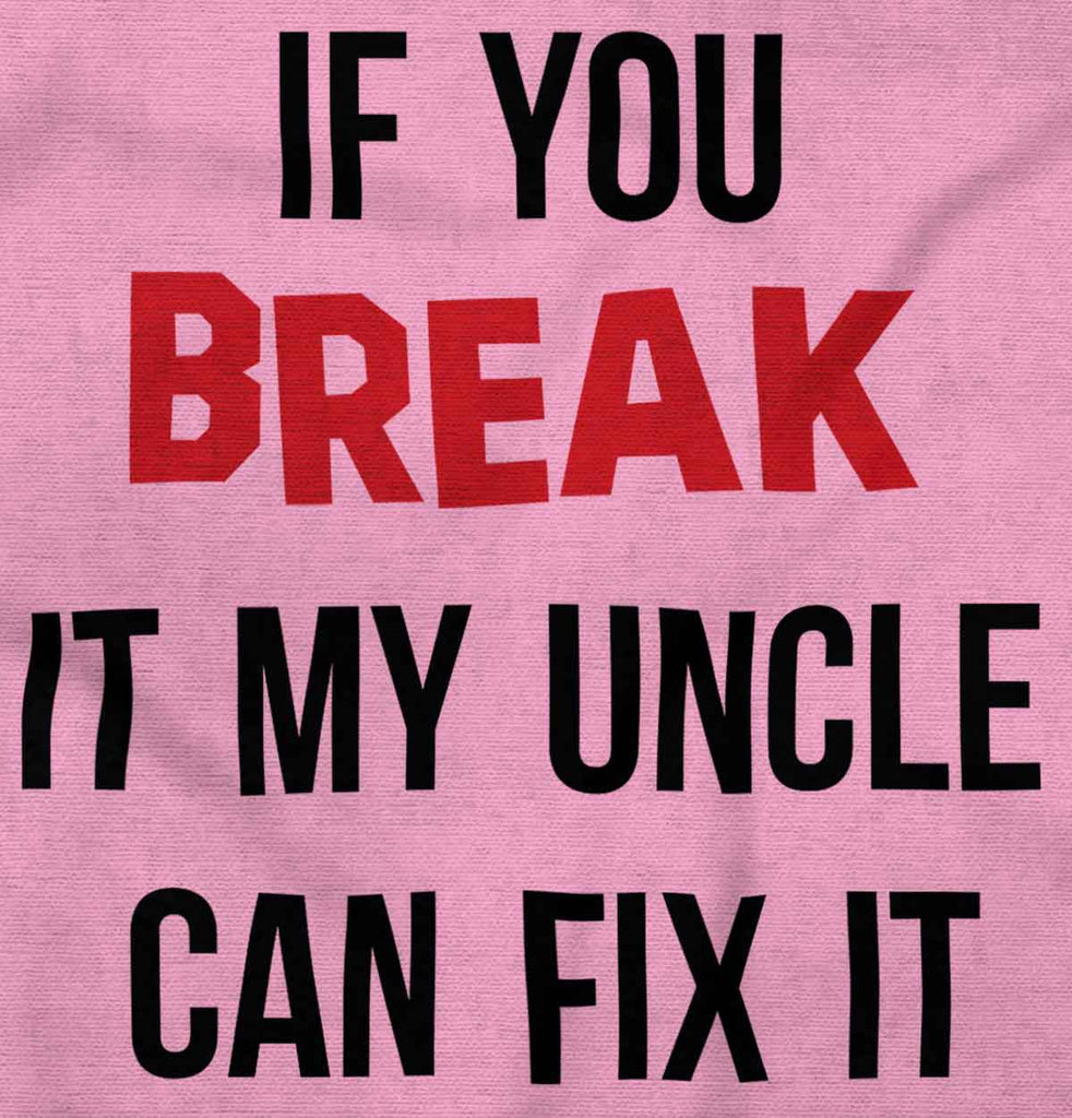 Uncle Can Fix It Infant Baby Bib-Direct To Garment Print-Brisco Baby