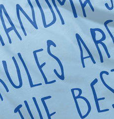 Grandma's Rules Are The Best Infant Baby Bib-Direct To Garment Print-Brisco Baby