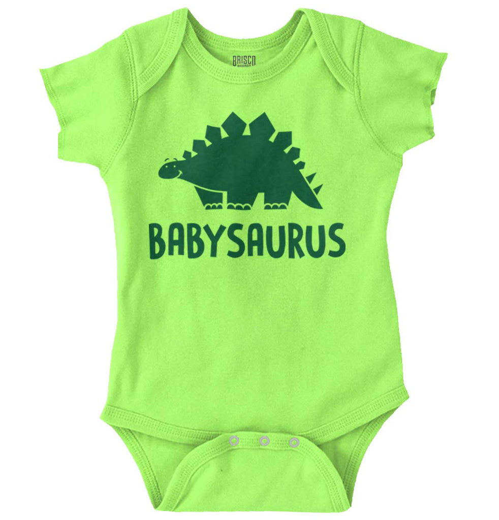 Babysaurus Romper Bodysuit-Direct To Garment Print-Brisco Baby