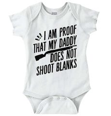 Proof Daddy Shoots Romper Bodysuit-Direct To Garment Print-Brisco Baby