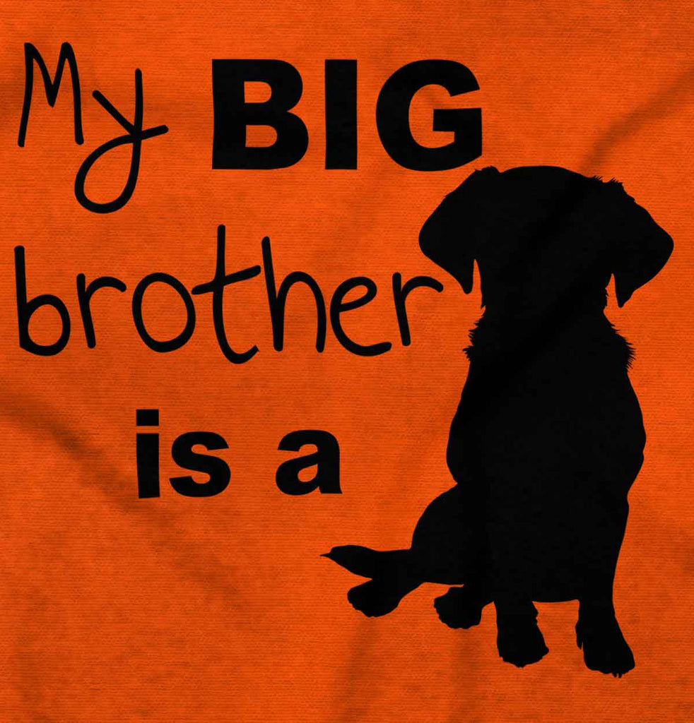 Brother is a Dog Romper Bodysuit-Direct To Garment Print-Brisco Baby