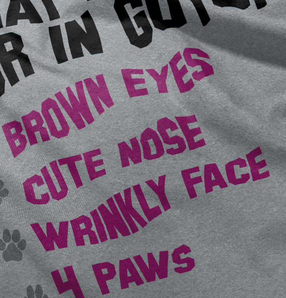 Pug Checklist Romper Bodysuit-Direct To Garment Print-Brisco Baby